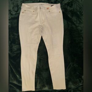 7 For All Mankind Cream Boot Cut Jeans